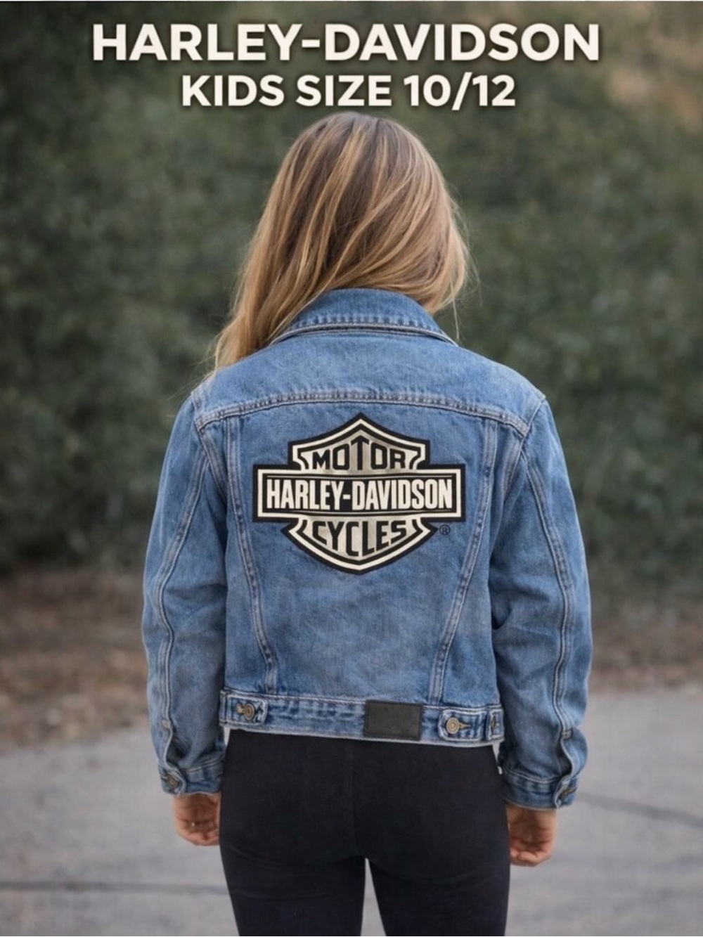 Harley-Davidson Youth Embroidered Denim Trucker Jacket